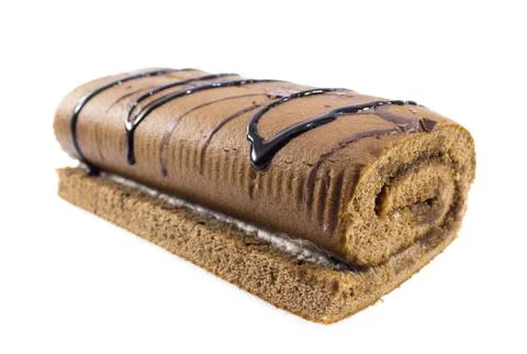 Sweet roll cake Stock Photos