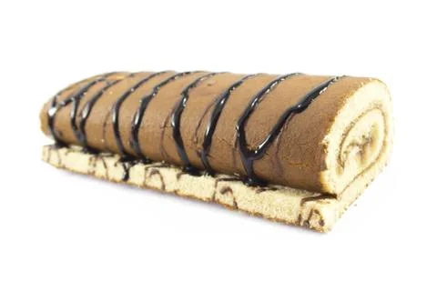 Sweet roll cake Stock Photos