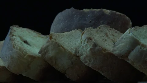 Sweet rusks rotation Stock Footage 83702143