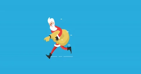 Sweet santa animation 스톡 동영상 144058280
