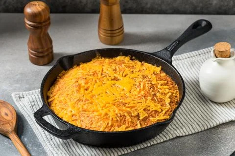Sweet Savory Cheesy Cornbread Stock Photos