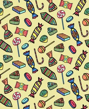 Sweet seamless pattern 스톡 일러스트