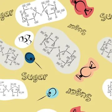 Sweet seamless texture Stock Illustration