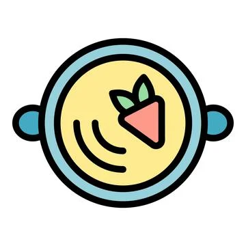 Sweet soup icon vector flat Stock Illustration
