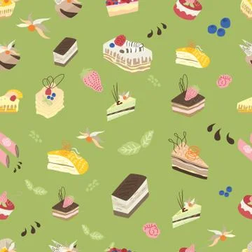 Sweet spring pattern Stock Illustration
