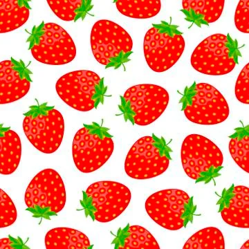 Sweet strawberries background Stock Illustration