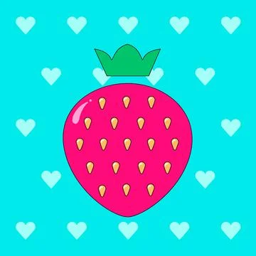 Sweet strawberry Stock Illustration