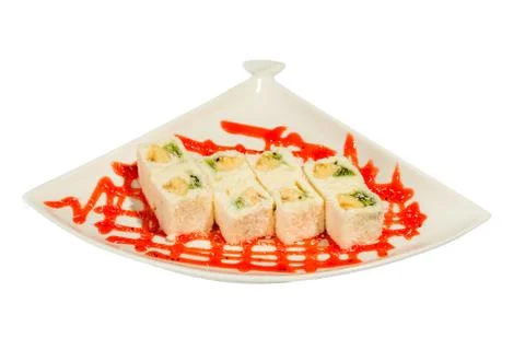 Sweet sushi rolls Stock Photos