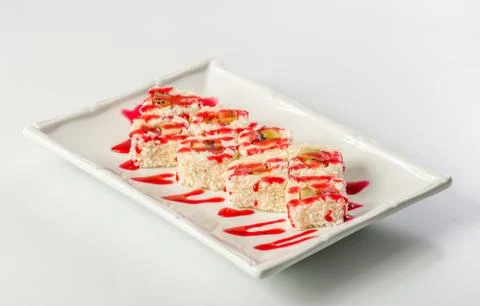 Sweet sushi rolls Stock Photos