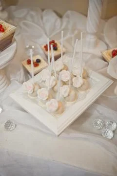Sweet table at the celebration 8044. Stock Photos