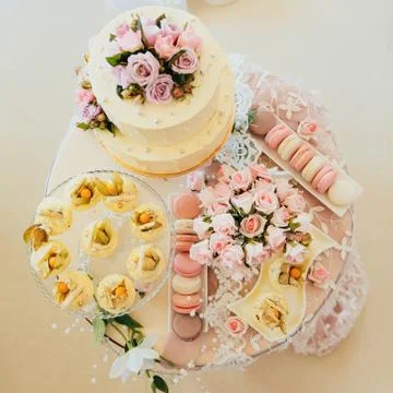 Sweet table Stock Photos