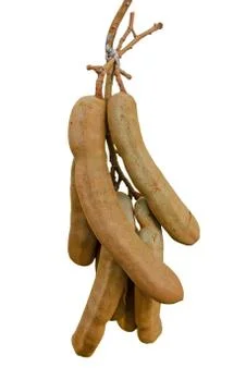Sweet tamarind isolate on white background Stock Photos