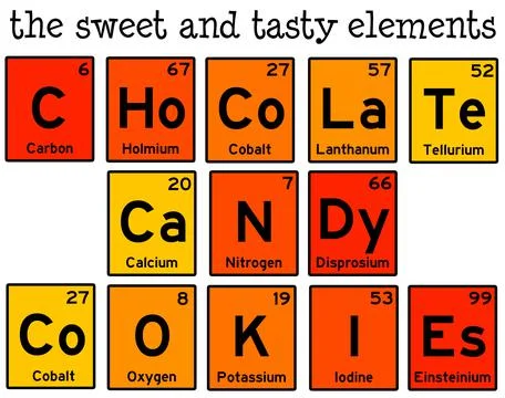 Sweet tasty elements 스톡 일러스트