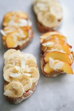 Sweet toasts Stock Photos