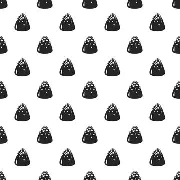 Sweet truffle pattern seamless Stock Illustration
