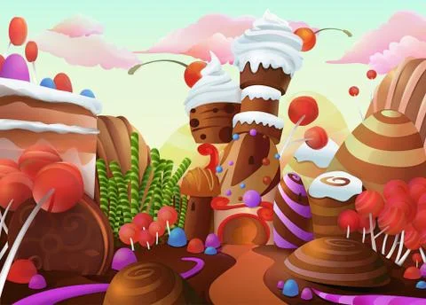 Sweet vector background Stock Illustration