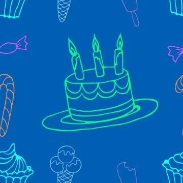 Sweet vector a seamless pattern2 Stock Illustration