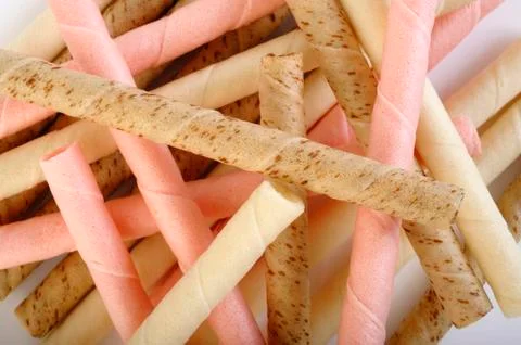 Sweet wafer Stock Photos