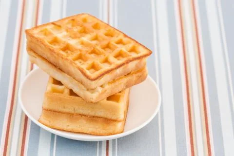 Sweet waffle Stock Photos