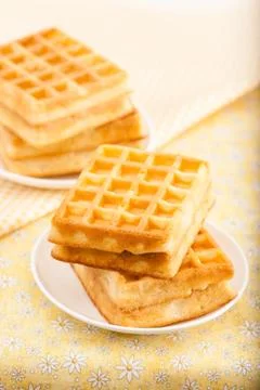 Sweet waffle Stock Photos