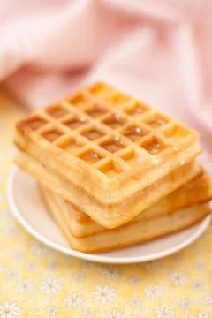 Sweet waffle 写真素材