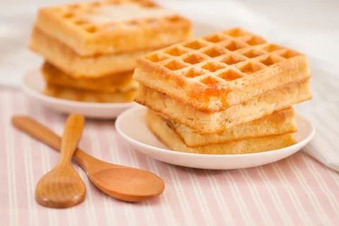 Sweet waffle Stock-Fotos