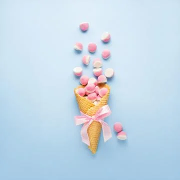 Sweet waffle. Stock Photos