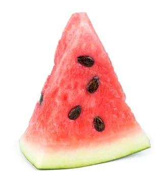 Sweet watermelon slice Stock Photos