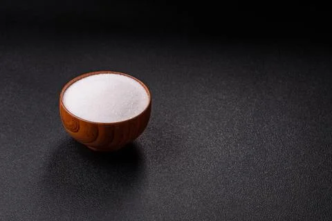 Sweet white sugar as a source of glucose. White sugar Stock Photos
