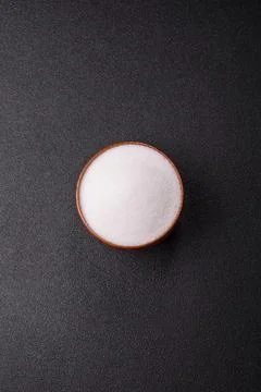 Sweet white sugar as a source of glucose. White sugar Stock Photos
