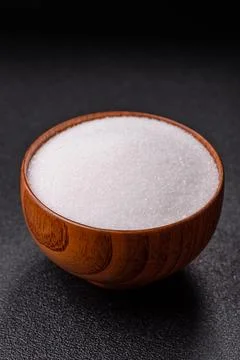 Sweet white sugar as a source of glucose. White sugar Stock Photos
