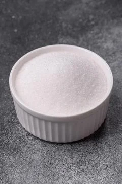 Sweet white sugar as a source of glucose. White sugar Stock Photos