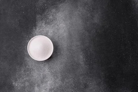 Sweet white sugar as a source of glucose. White sugar Stock Photos