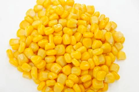 Sweet whole kernel corn Stock Photos