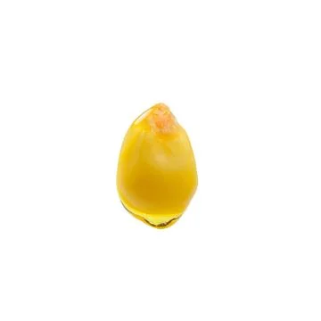 Sweet whole kernel corn on white background Foto stock