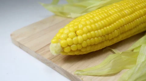 Sweet of yellow corn Stock Footage 49358462