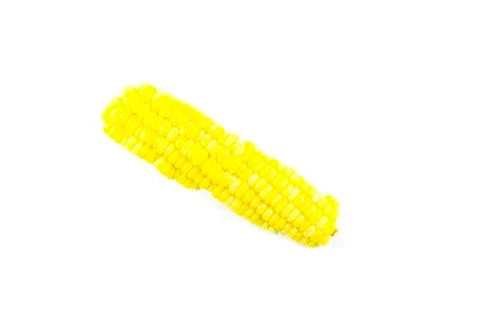 Sweet yellow corn slice fruit Stock Photos