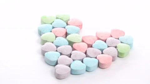 Sweetheart candy heart loop - HD  Stock Footage 569245