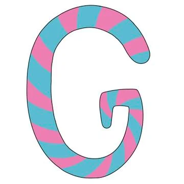 Sweets Alphabet illustration isolated Stock Illustration
