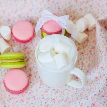 Sweets and coffe 스톡 사진
