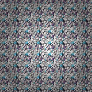 Sweets background design. Cupcakes seamless pattern with watercolor on black, wh Stock Illustration