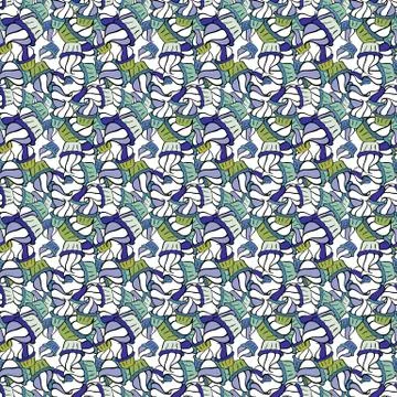 Sweets background design. Seamless pattern hand drawn cupcakes. Vector illustrat 스톡 일러스트