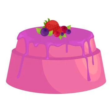 Sweets cakes with different stuffing, chocolate dessert vector illustration s Stock Illustration