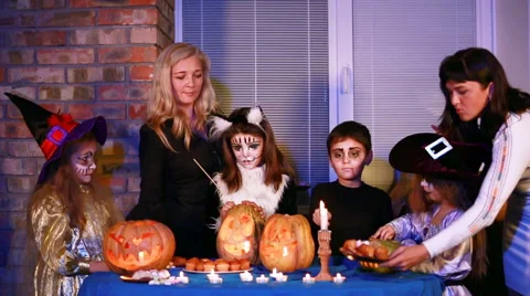Sweets For Children On Halloween Stock-Footage 41997110