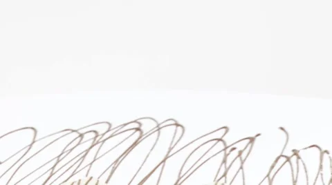 Sweets with chocolate drizzle Video stock 8571169