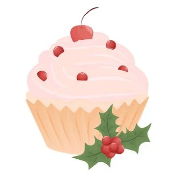Sweets Christmas cake Stock Illustration