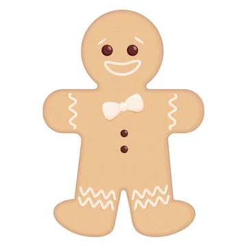 Sweets Gingerbread man Stock Illustration