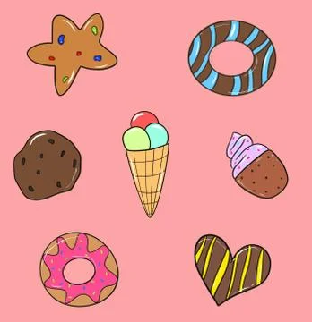 Sweets Stock Illustration