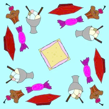 Sweets Stock Illustration