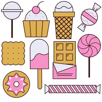 Sweets Stock Illustration